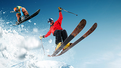 Skid och snowboard�kare 